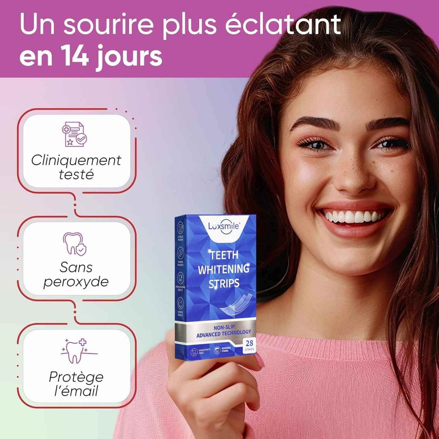 WhiteSmile™ - Bandes de blanchiment dentaire